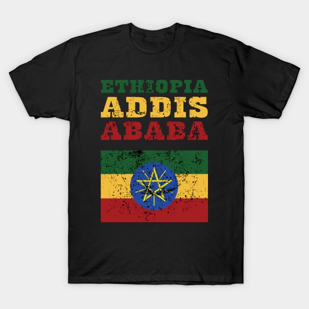 Flag of Ethiopia T-Shirt by KewaleeTee